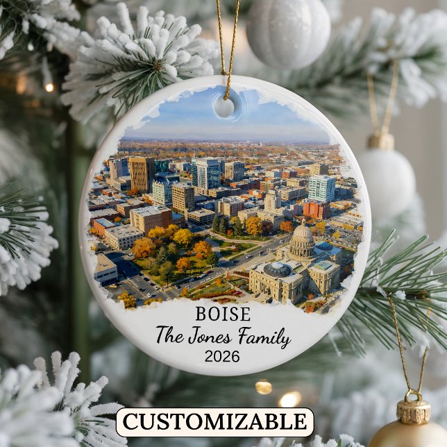Enfeite Personalizado de Boise, Estado de Idaho Pe (Criador carregado)