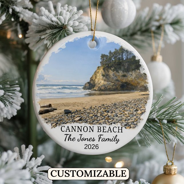 Enfeite Personalizado de Cannon Beach, Oregon Pers (Criador carregado)