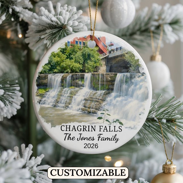 Enfeite Personalizado de Chagrin Falls, Ohio Perso (Criador carregado)