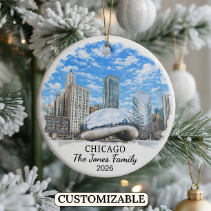 Enfeite Personalizado de Chicago, Illinois Persona