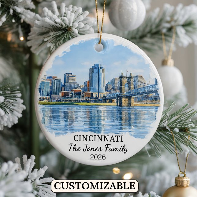 Enfeite Personalizado de Cincinnati, Ohio Personal (Criador carregado)
