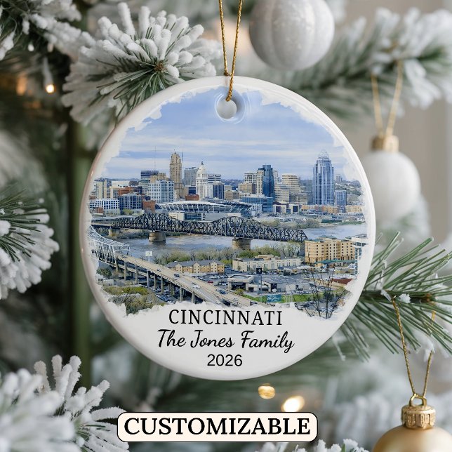 Enfeite Personalizado de Cincinnati, Ohio Personal (Criador carregado)
