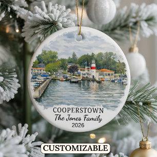Enfeite Personalizado de Cooperstown, Nova York Pe