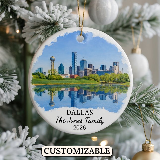 Enfeite Personalizado de Dallas, Texas Personaliza (Criador carregado)