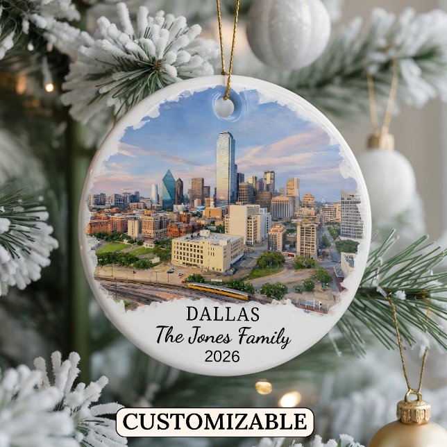 Enfeite Personalizado de Dallas, Texas Personaliza (Criador carregado)