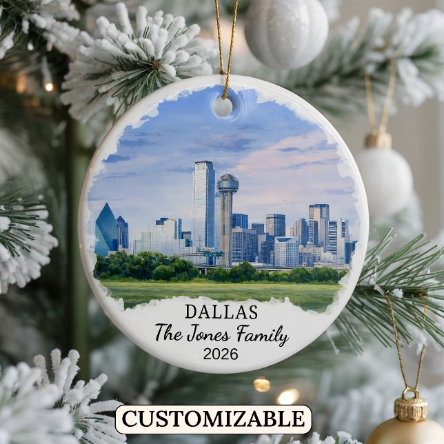 Enfeite Personalizado de Dallas, Texas Personaliza (Criador carregado)