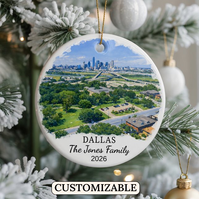 Enfeite Personalizado de Dallas, Texas Personaliza (Criador carregado)