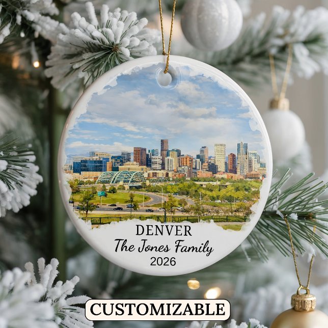 Enfeite Personalizado de Denver, Colorado Personal (Criador carregado)