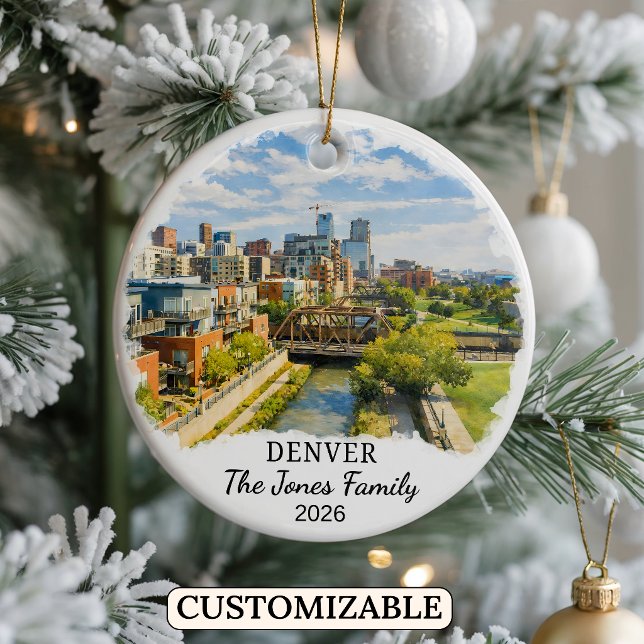 Enfeite Personalizado de Denver, Colorado Personal (Criador carregado)