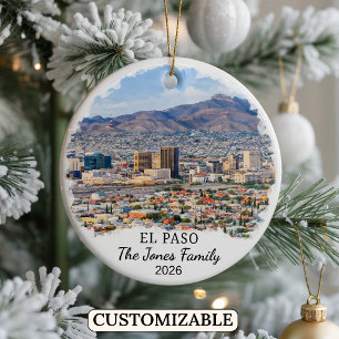 Enfeite Personalizado de El Paso, Texas Personaliz
