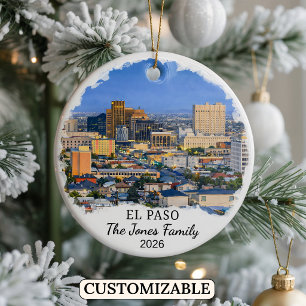 Enfeite Personalizado de El Paso, Texas Personaliz