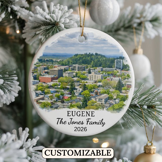 Enfeite Personalizado de Eugene, Oregon Personaliz (Criador carregado)