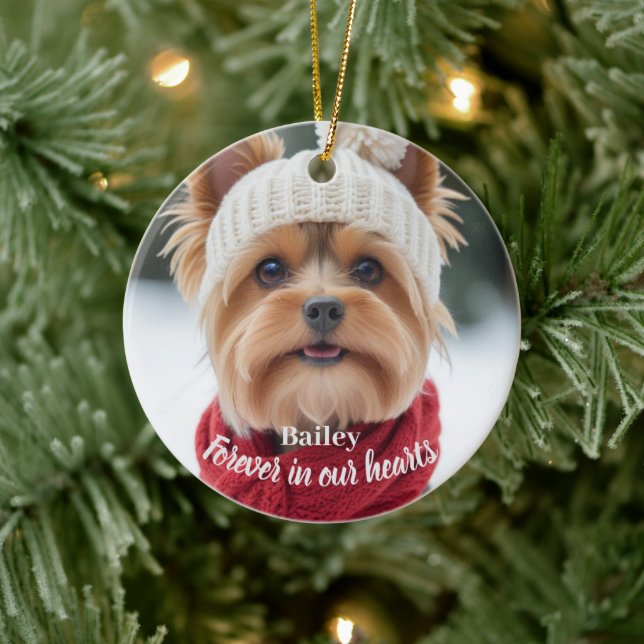 Enfeite Personalizado de Foto de Animal de Estimaç (Árvore)