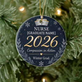 Enfeite Personalizado de Gorro de Enfermeira 2026