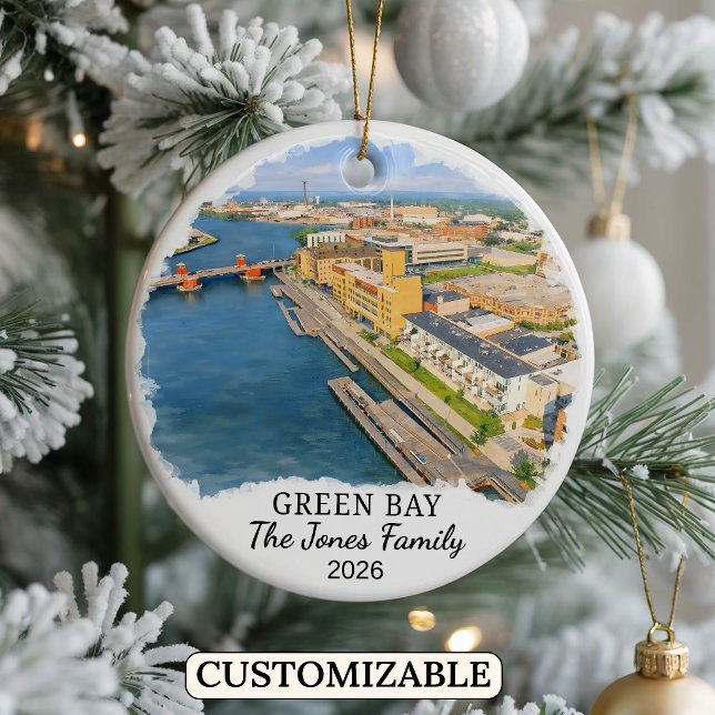 Enfeite Personalizado de Green Bay, Wisconsin Pers (Criador carregado)