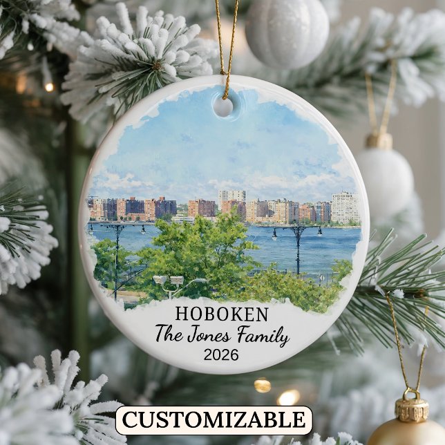 Enfeite Personalizado de Hoboken, Nova Jersey Pers (Criador carregado)