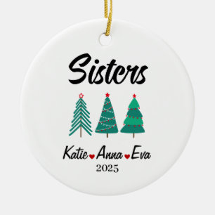 Enfeite Personalizado de Irmãs, Presente de Irmãs
