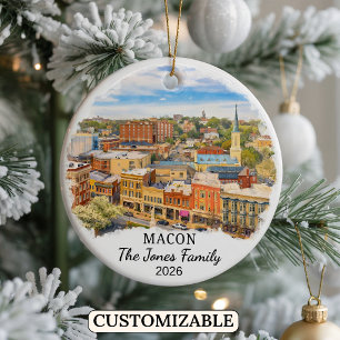 Enfeite Personalizado de Macon, Geórgia Personaliz