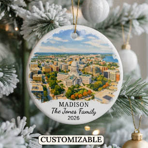 Enfeite Personalizado de Madison, Wisconsin Person
