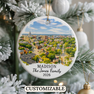 Enfeite Personalizado de Madison, Wisconsin Person