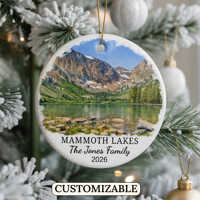 Enfeite Personalizado de Mammoth Lakes, Califórnia (Criador carregado)