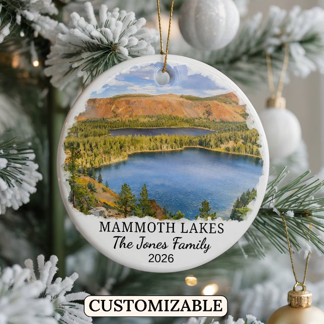 Enfeite Personalizado de Mammoth Lakes, Califórnia (Criador carregado)