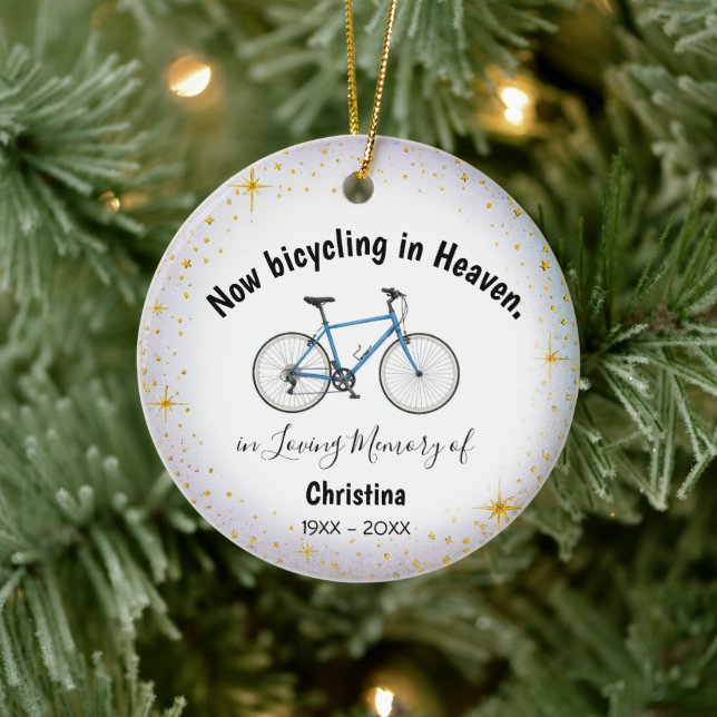 Enfeite Personalizado de Memorial para Ciclista (Árvore)