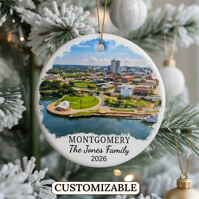 Enfeite Personalizado de Montgomery, Alabama Perso (Criador carregado)