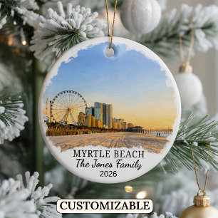 Enfeite Personalizado de Myrtle Beach, Carolina do