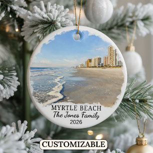 Enfeite Personalizado de Myrtle Beach, Carolina do