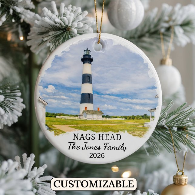 Enfeite Personalizado de Nags Head, Carolina do No (Criador carregado)