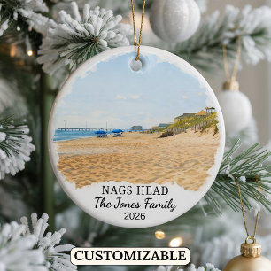 Enfeite Personalizado de Nags Head, Carolina do No