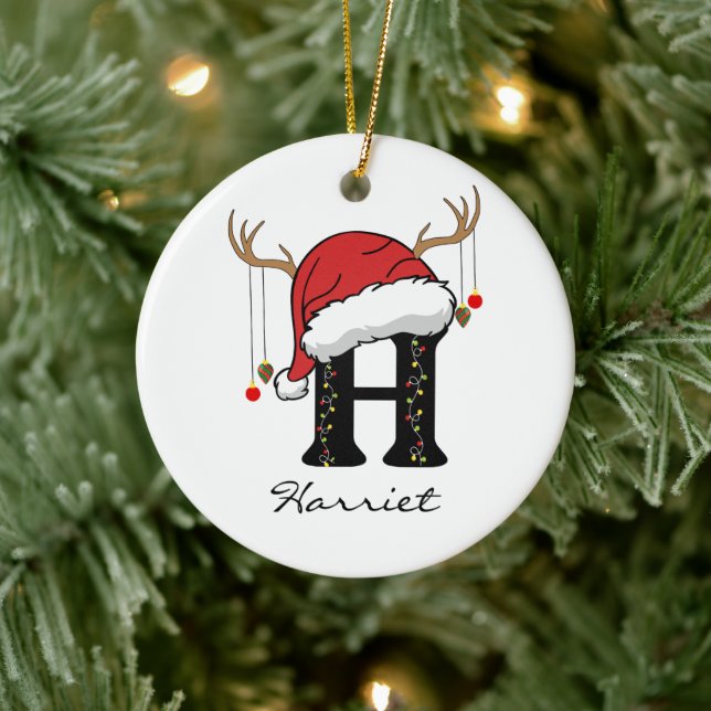 Enfeite Personalizado de Natal com Alfabeto de Pap (Árvore)