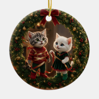 Enfeite Personalizado de Natal Tom & Luna Merry Ch