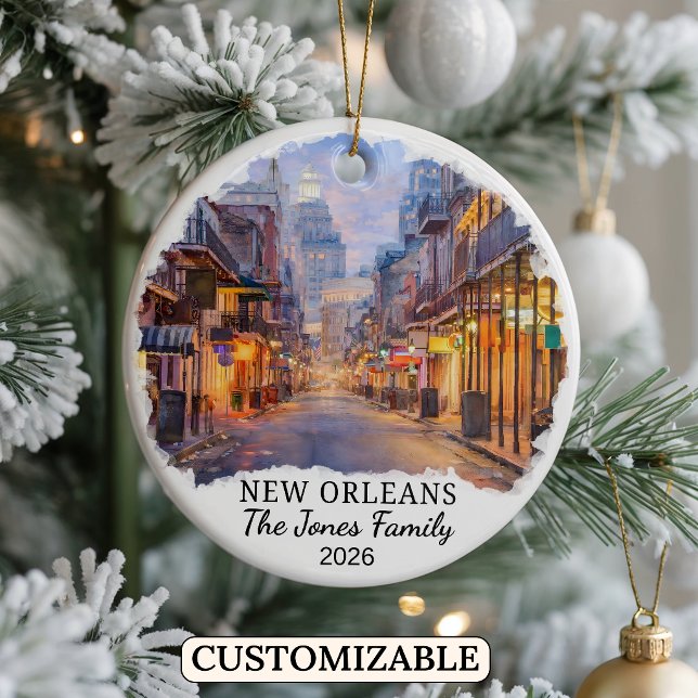 Enfeite Personalizado de Nova Orleans Personalizad (Criador carregado)