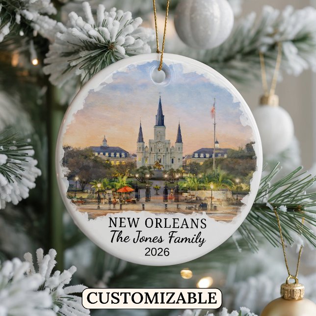 Enfeite Personalizado de Nova Orleans Personalizad (Criador carregado)