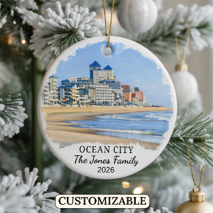 Enfeite Personalizado de Ocean City, Maryland Pers