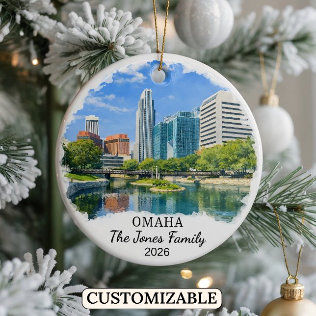 Enfeite Personalizado de Omaha, Nebraska Personali (Criador carregado)