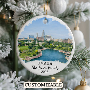 Enfeite Personalizado de Omaha, Nebraska Personali