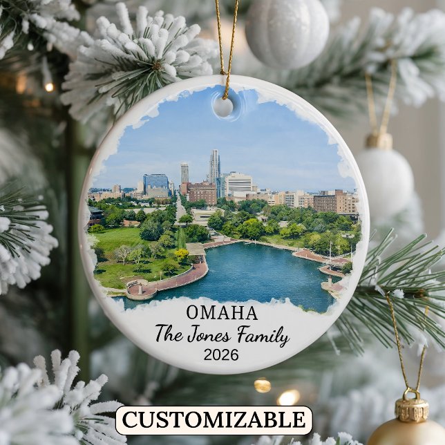 Enfeite Personalizado de Omaha, Nebraska Personali (Criador carregado)