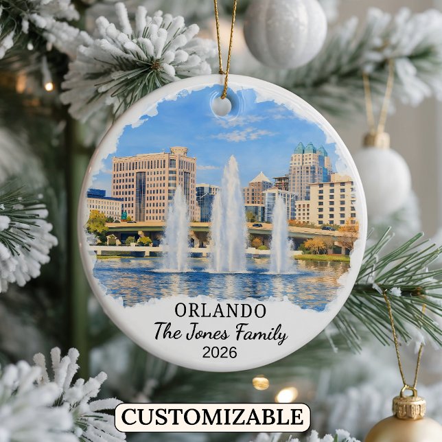 Enfeite Personalizado de Orlando, Flórida Personal (Criador carregado)