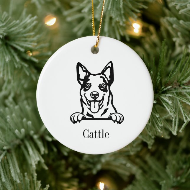 Enfeite Personalizado de Pet Australian Cattle dog (Árvore)