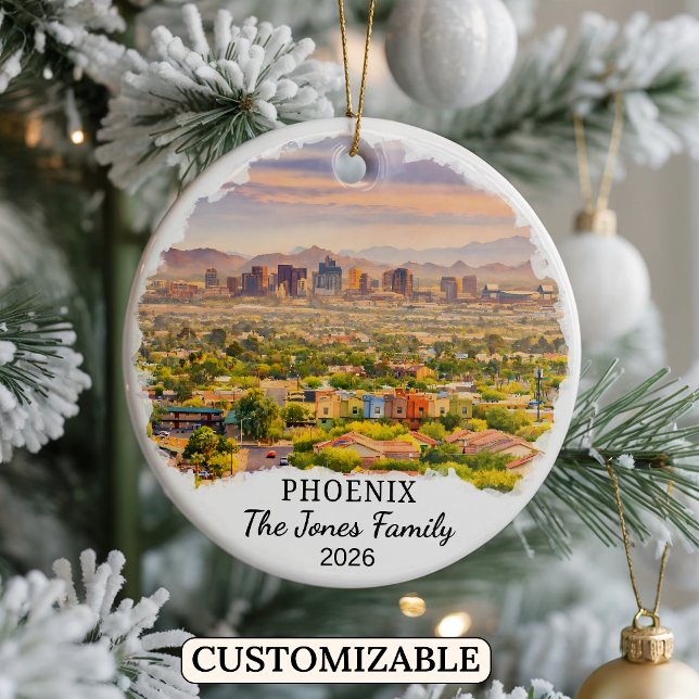 Enfeite Personalizado de Phoenix, Arizona Personal (Criador carregado)