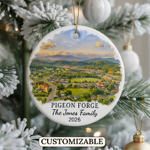 Enfeite Personalizado de Pigeon Forge, Tennessee