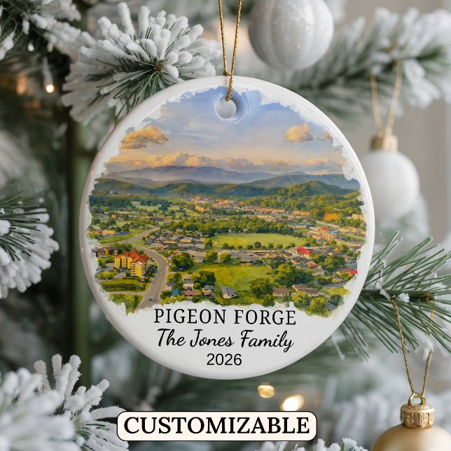 Enfeite Personalizado de Pigeon Forge, Tennessee (Criador carregado)