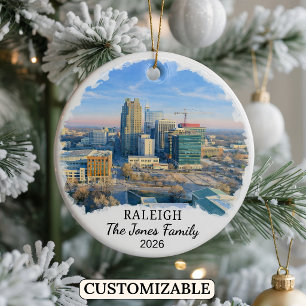 Enfeite Personalizado de Raleigh, Carolina do Nort