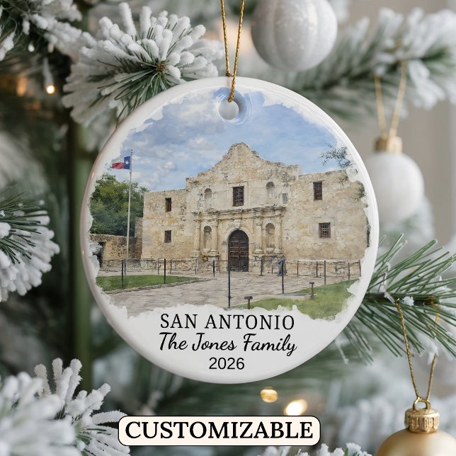 Enfeite Personalizado de San Antonio, Texas Person (Criador carregado)