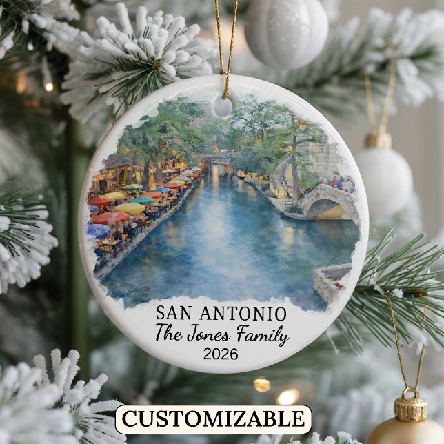 Enfeite Personalizado de San Antonio, Texas Person (Criador carregado)