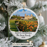 Enfeite Personalizado de Santa Bárbara, Califórnia<br><div class="desc">Um Enfeite de Lembrança de Viagem Personalizado projetado para celebrar sua viagem inesquecível. Quer você tenha ido a trabalho,  desfrutado de uma escapada romântica ou participado de um programa de intercâmbio escolar,  este enfeite comemora um momento especial que você sempre irá guardar e querer lembrar por muitos anos.</div>