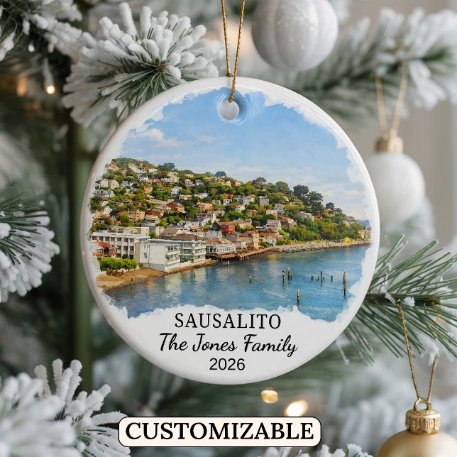 Enfeite Personalizado de Sausalito, Califórnia Per (Criador carregado)